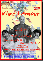 Affiche th&eacute;&acirc;tre "Vive l'Amour"